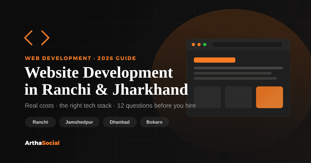 Website development for businesses in Ranchi and Jharkhand