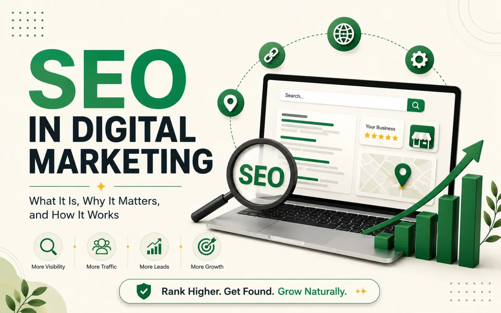 SEO in digital marketing is one of the most crucial part.